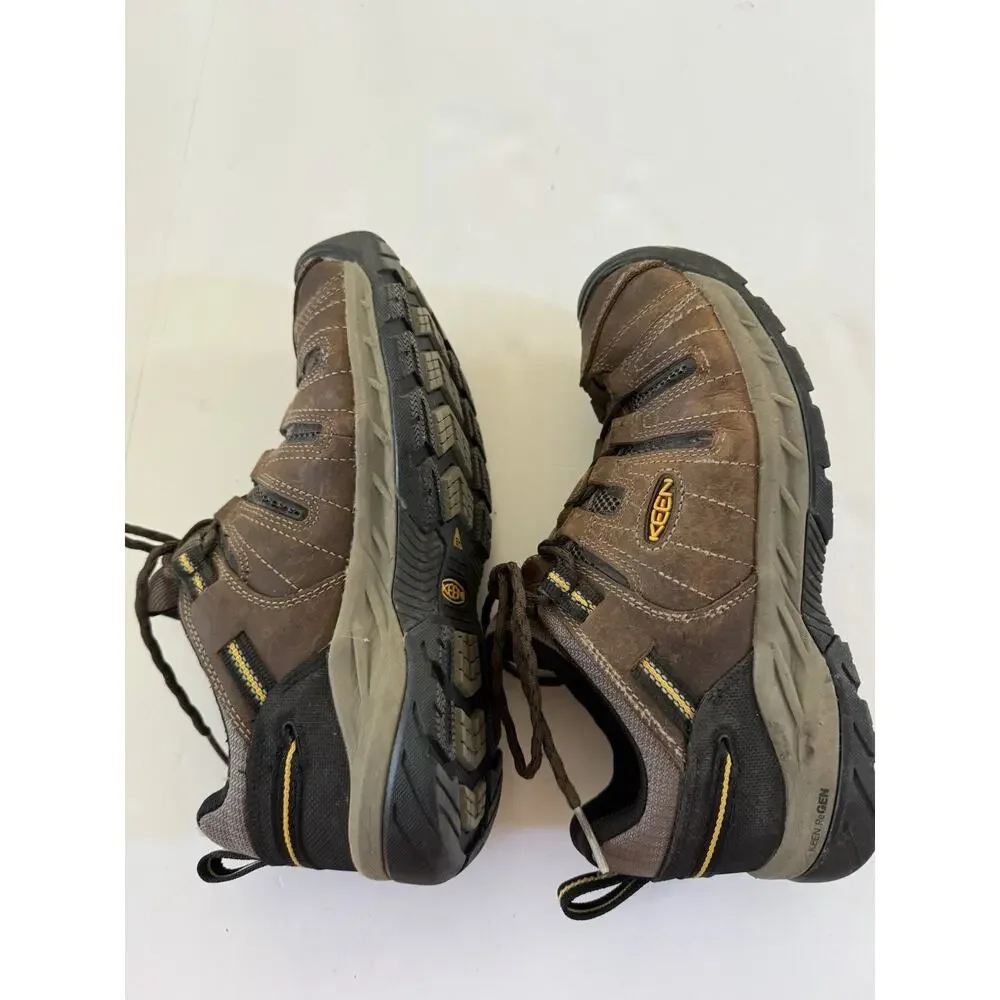 Keen Utility Flint II Soft Toe Work Shoes Mens 8 D Brown Slip Resistant EH